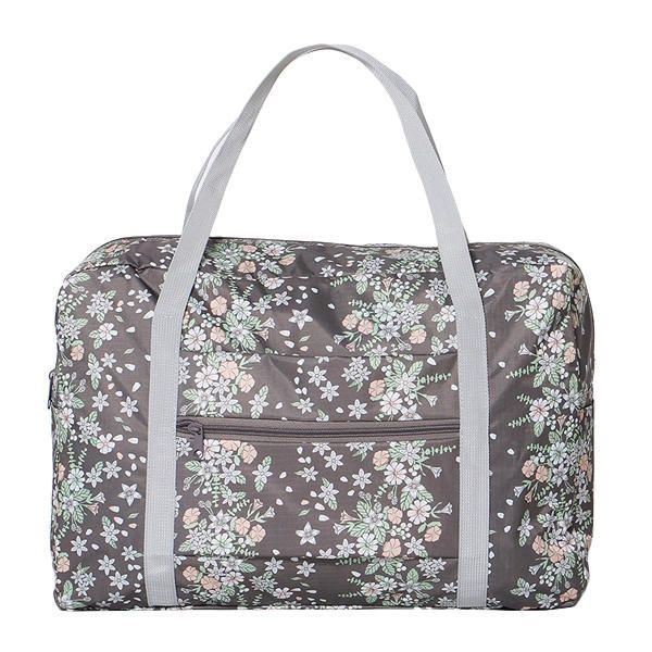 Dame Nylon Små Blomster Rejsetaske Blomster Duffel Bag Bagagetaske Håndtaske