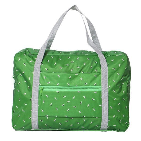 Dame Nylon Små Blomster Rejsetaske Blomster Duffel Bag Bagagetaske Håndtaske