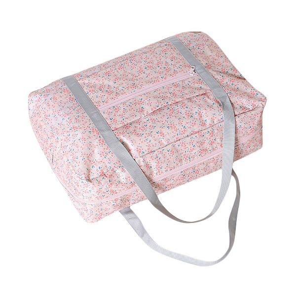 Dame Nylon Små Blomster Rejsetaske Blomster Duffel Bag Bagagetaske Håndtaske