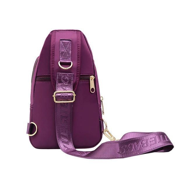 Dame Nylon Stor Kapacitet Multi-lommer Crossbody Taske