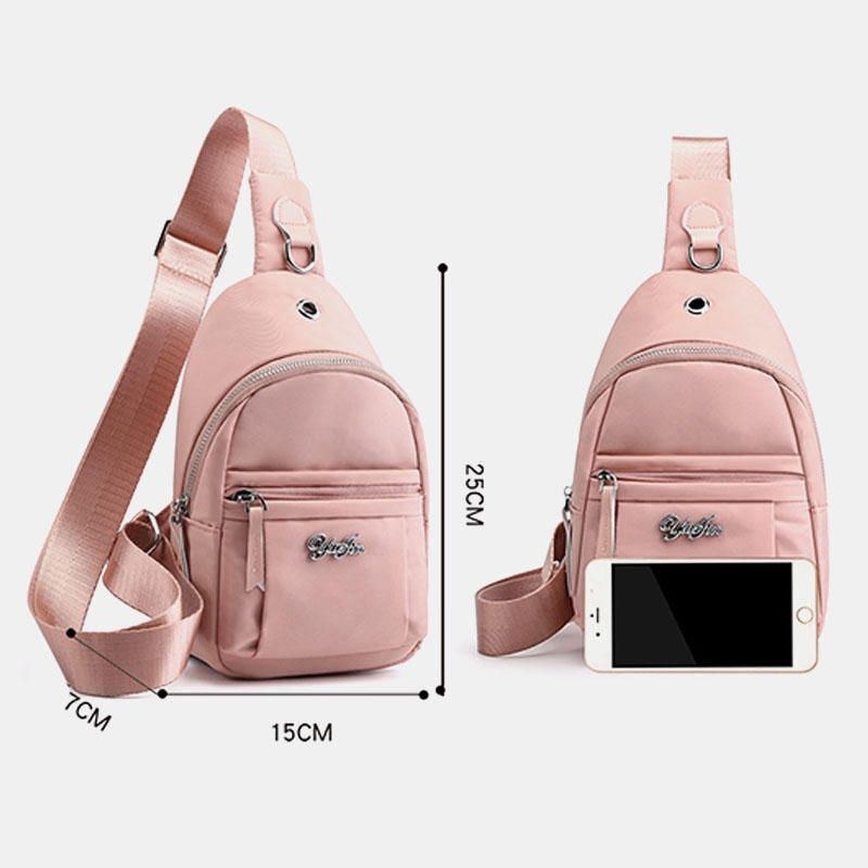 Dame Nylon Vandtæt Brysttaske Crossbody Taske