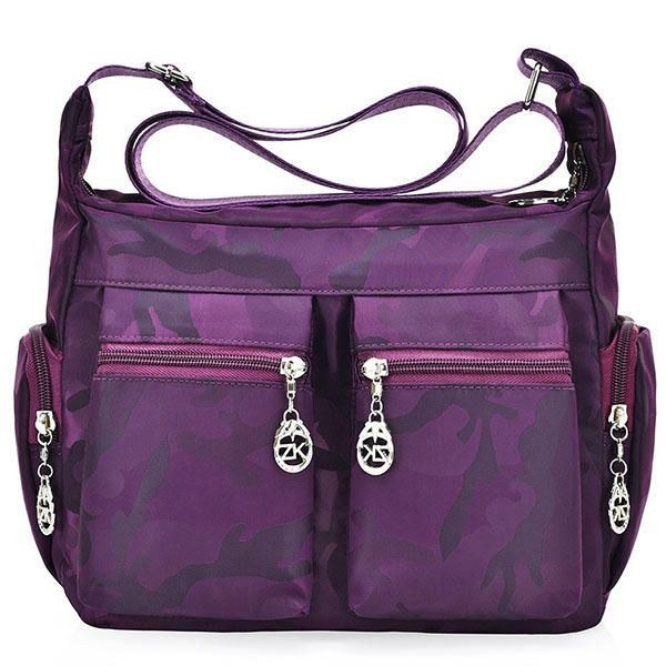 Dame Nylon Vandtæt Outdoor Crossbody Bag Skuldertaske