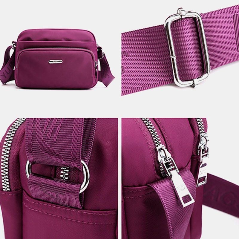 Dame Nylon Vandtæt Skuldertaske Crossbody Taske