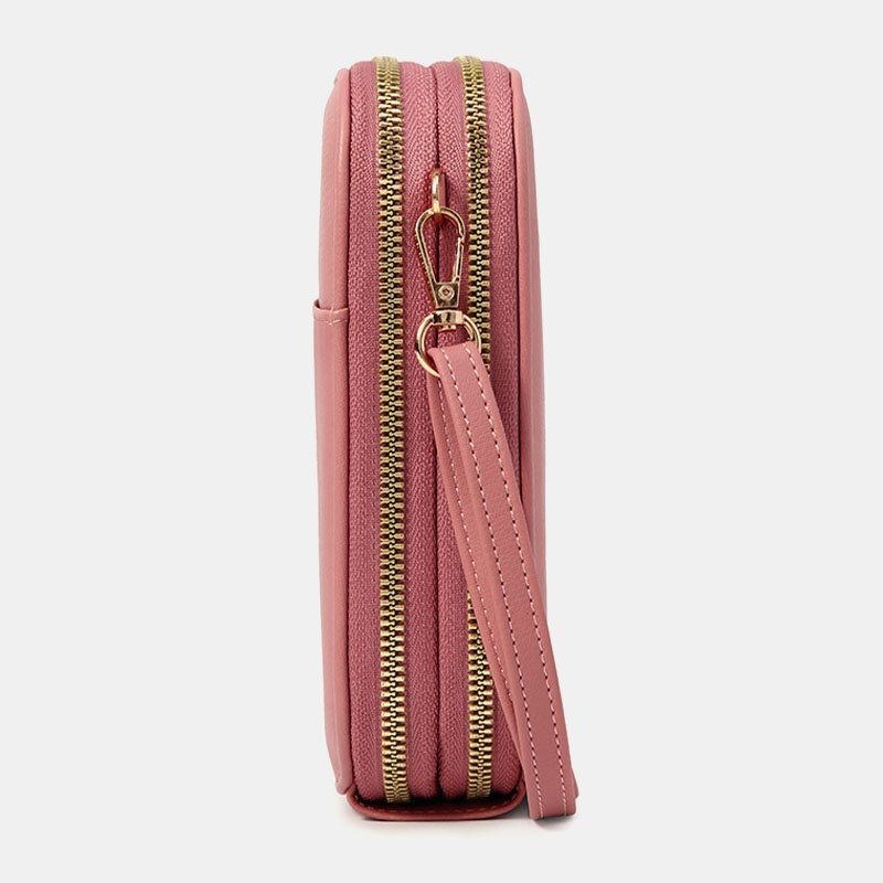 Dame Oval Ensfarvet Casual Telefontaske Crossbody Tasker Skuldertaske Clutch Tasker