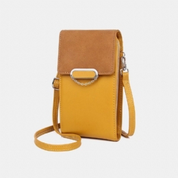 Dame Pu Læder Multi-bære Fashion Casual Telefontaske Cross Body Taske