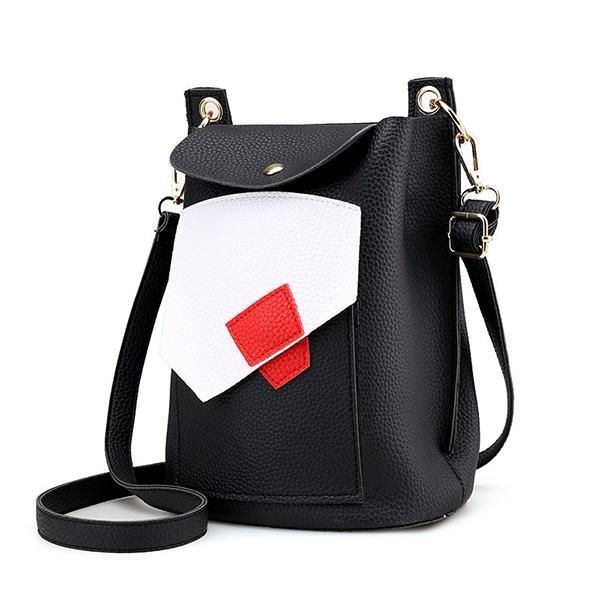 Dame Pu Læder Sød Telefontaske Trendy Mini Crossbody Skuldertaske