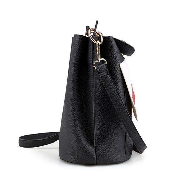 Dame Pu Læder Sød Telefontaske Trendy Mini Crossbody Skuldertaske