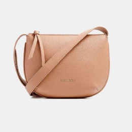 Dame Solid Pu Crossbody-taske Armhuletaske