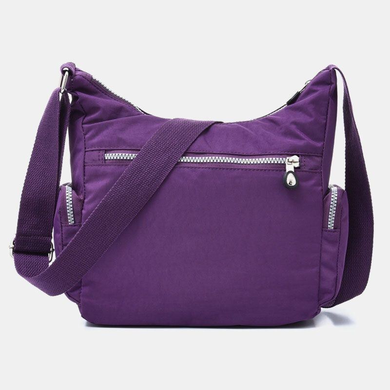 Dame Vandtæt Multi-pocket Solid Casual Crossbody Taske Skuldertaske