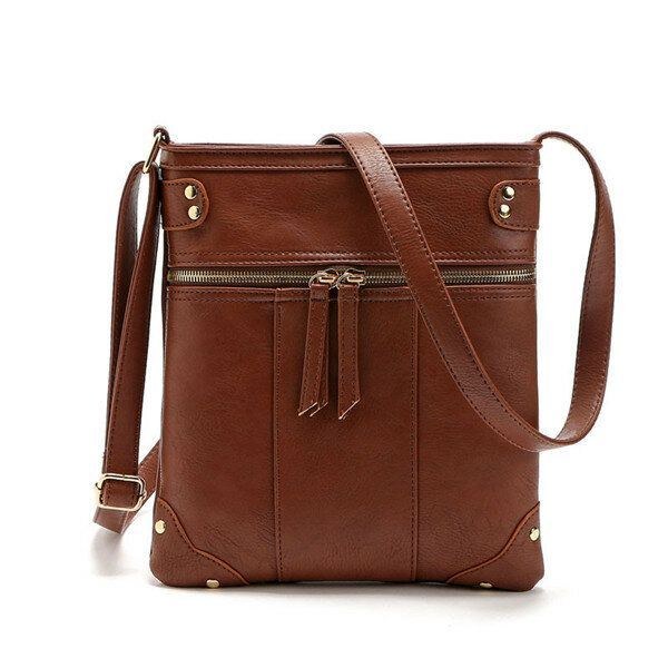 Dame Vintage Messenger Tasker Piger Casual Skuldertasker Retro Crossbody Tasker