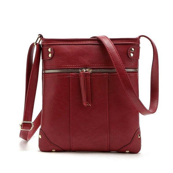 Dame Vintage Messenger Tasker Piger Casual Skuldertasker Retro Crossbody Tasker