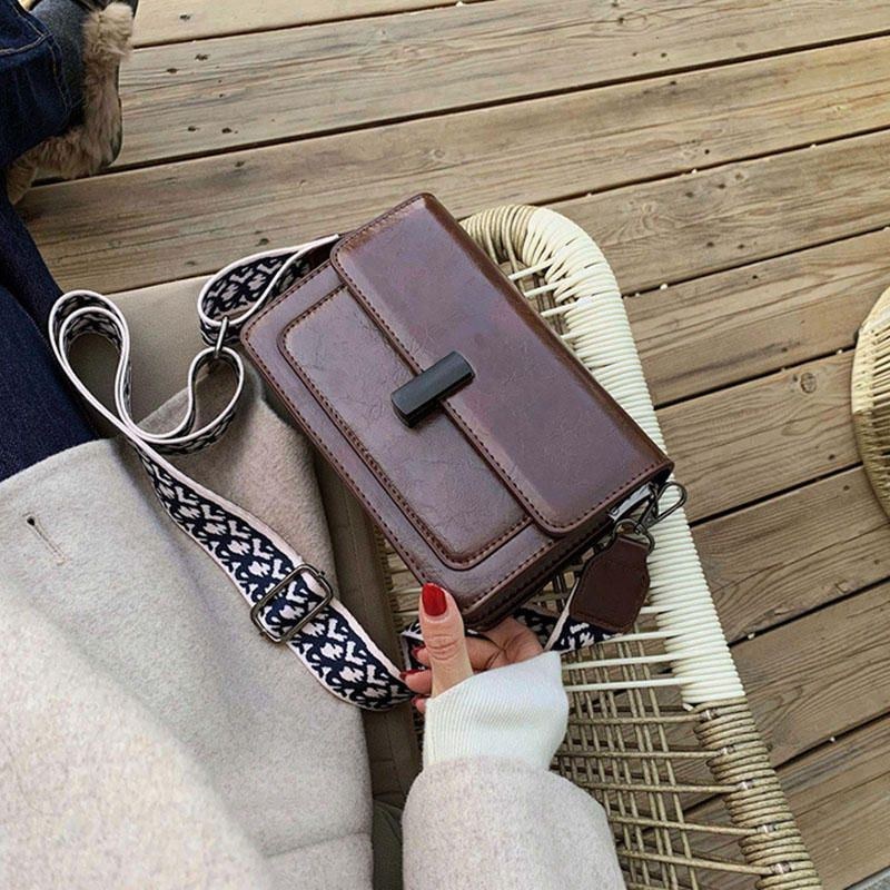 Dame Vintage Skuldertaske Crossbody Taske Til Udendørs Fest