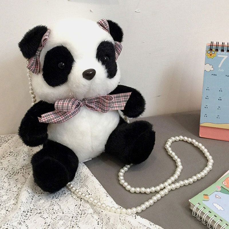 Dame Vinter-ol Beijing 2022 Dacron Cute Panda Crossbody Bag Skuldertaske