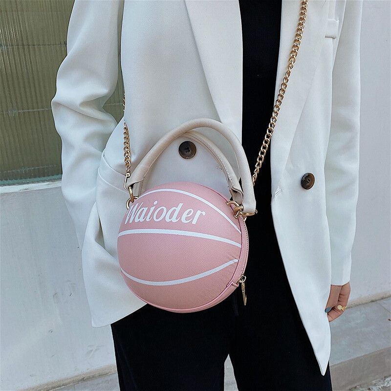 Damemode Basketball Fodbold Kæder Casual Håndtaske Crossbody Taske