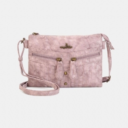 Damer Vandtæt Hardware Multi-pocket Anti-tyveri Crossbody Bag Skuldertaske