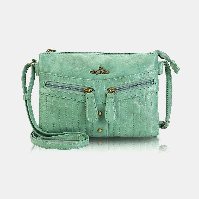 Damer Vandtæt Hardware Multi-pocket Anti-tyveri Crossbody Bag Skuldertaske