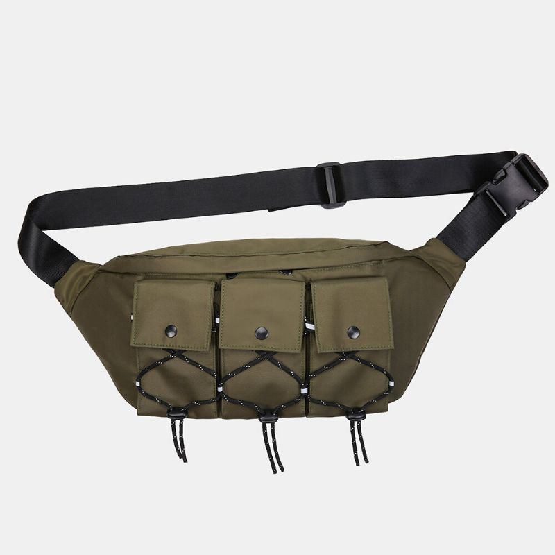 Herre Kvinder Mode Multi-lomme Letvægts Skuldertaske Crossbody Taske