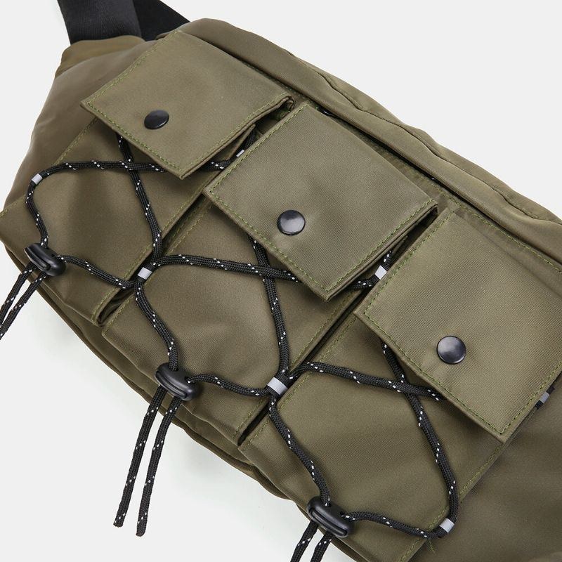 Herre Kvinder Mode Multi-lomme Letvægts Skuldertaske Crossbody Taske