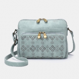 Hollow Out Letvægts Solid Flower Design Crossbody-taske Til Kvinder