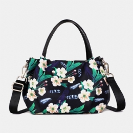 Kvinde Mode Blomsterhåndtaske Trykt Crossbody Taske