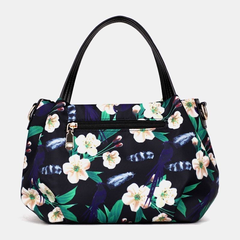 Kvinde Mode Blomsterhåndtaske Trykt Crossbody Taske