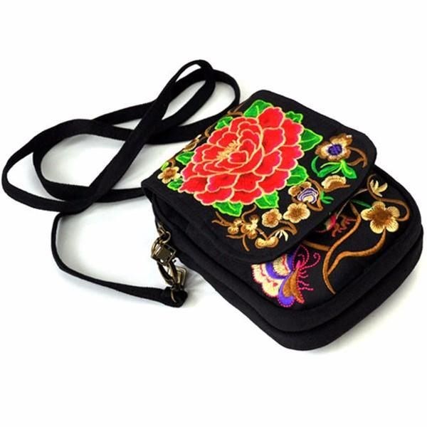 Kvinders Kvinde National Floral Canvas 5.5 Tommer Telefontaske