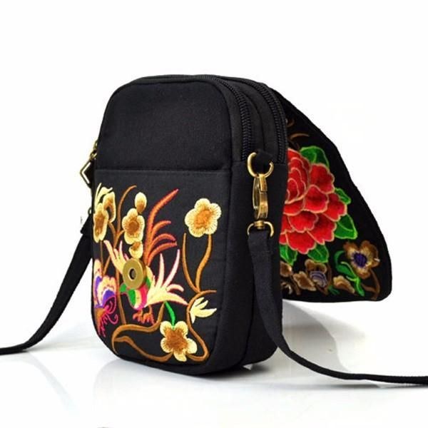 Kvinders Kvinde National Floral Canvas 5.5 Tommer Telefontaske