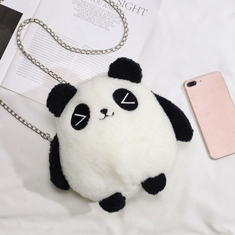 Kvinders Vinter-ol Beijing 2022 Sød Panda Dacron Chain Crossbody-taske