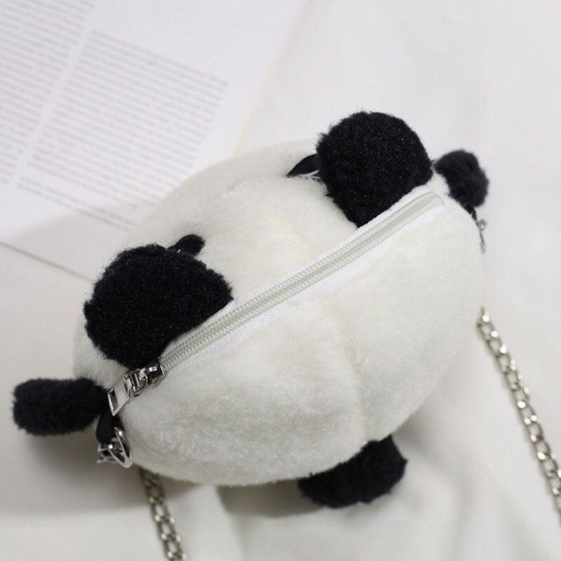 Kvinders Vinter-ol Beijing 2022 Sød Panda Dacron Chain Crossbody-taske