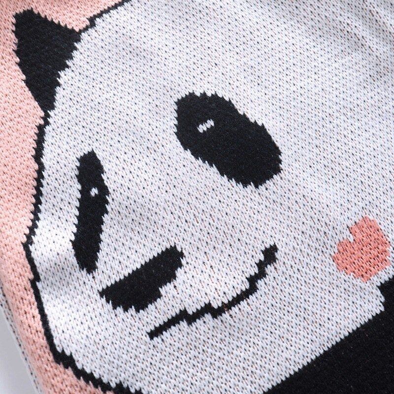 Kvinders Vinter-ol Beijing 2022 Sød Panda Udskrivning Håndtaske Polyester Fiber Stor Kapacitet Vandtæt Skuldertaske Indkøbstaske