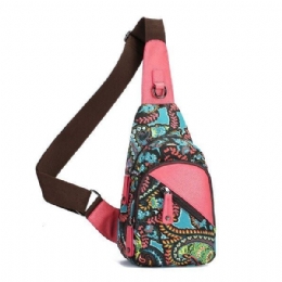 National Floral Summer Light Kvinder Brysttaske Sling Bag Skulder Crossbody Taske