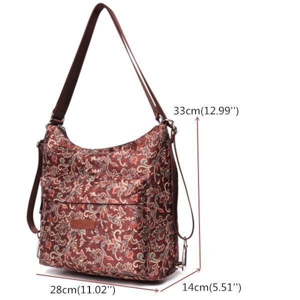 National Floral Travel Kvinder Rygsæk Crossbody Taske