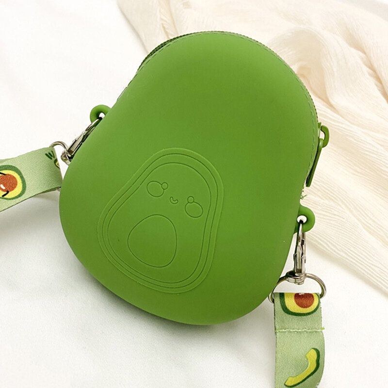 Sød Jordbær Avocado Gummi Mini Crossbody Taske