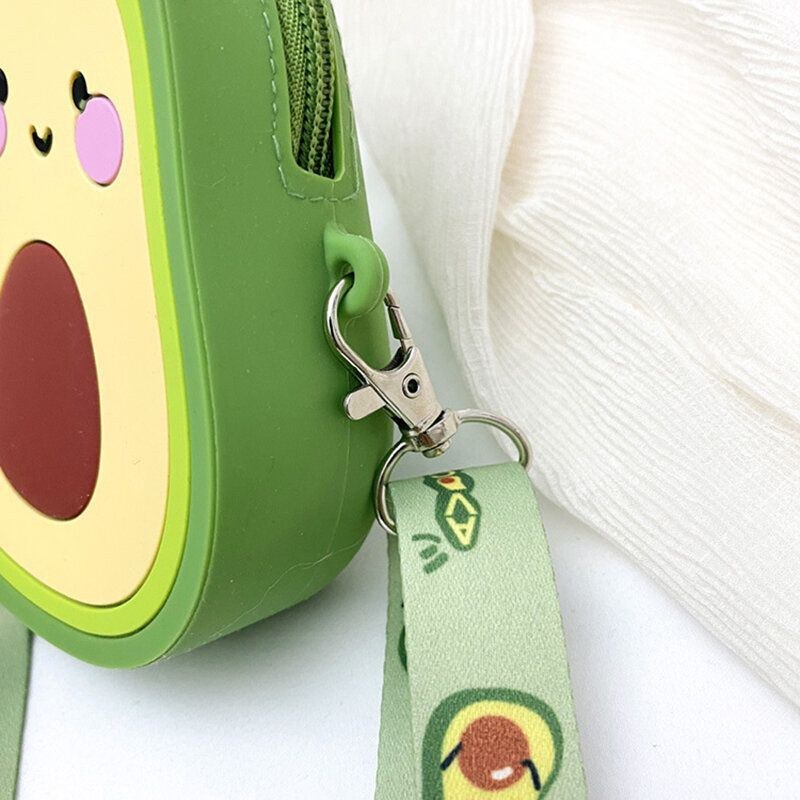 Sød Jordbær Avocado Gummi Mini Crossbody Taske