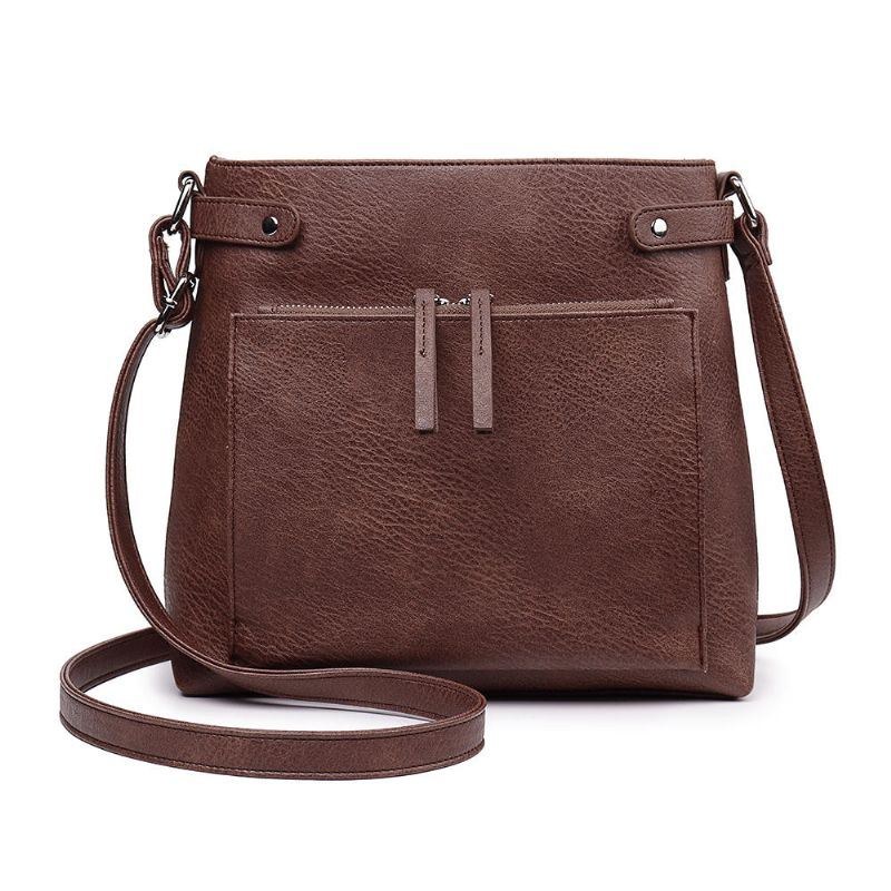 Solid Card Holder Til Kvinder Multifunktion Crossbody-taske