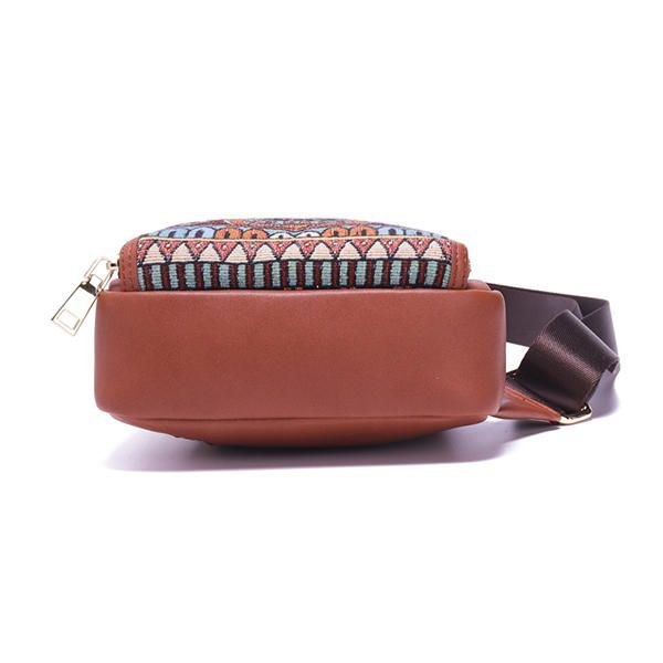 Vintage Broderi Brysttasker Til Kvinder Crossbody Tasker