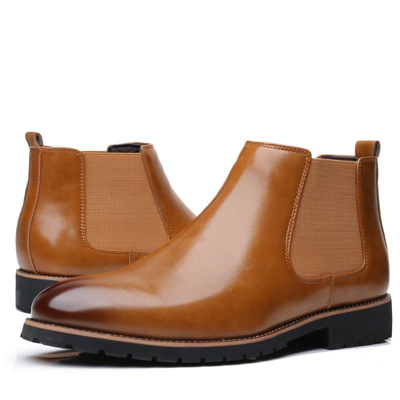 Herre Blød Sål Skridsikret Elastisk Bånd Casual Chelsea Boots Martin Boots