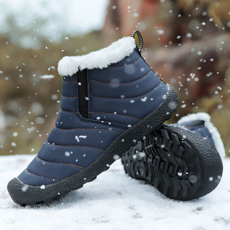 Herre Casual Varm Vandtæt Slip On Snow Boots