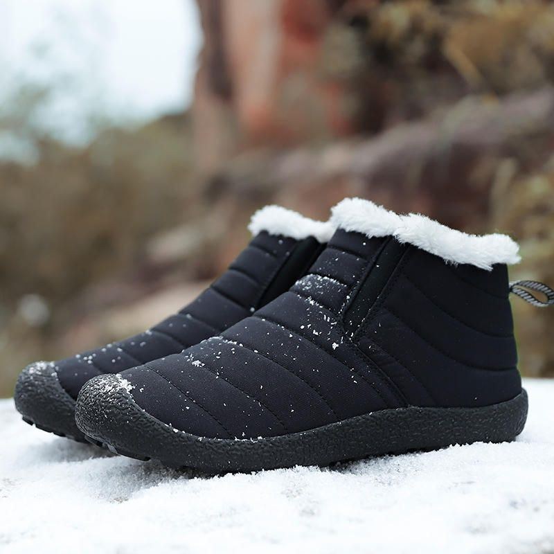 Herre Casual Varm Vandtæt Slip On Snow Boots