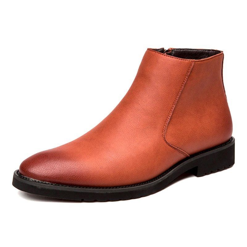 Herre Classic Slip On Casual Bløde Retro Ankelstøvler