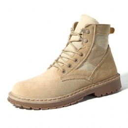 Herre Komfortable Army Style Canvas High Top Støvler