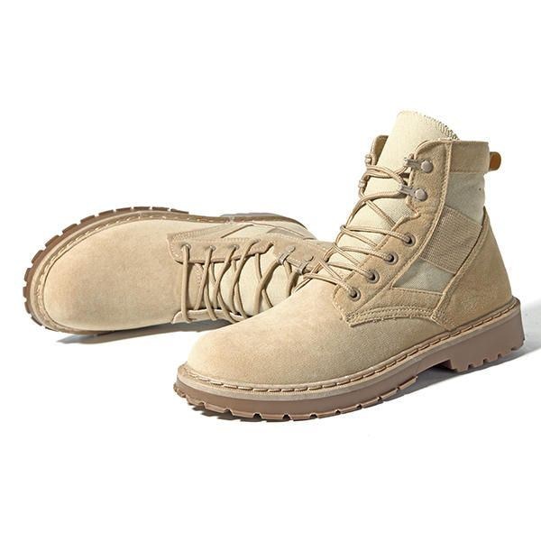 Herre Komfortable Army Style Canvas High Top Støvler