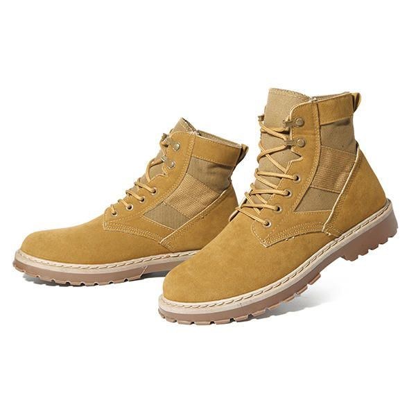 Herre Komfortable Army Style Canvas High Top Støvler