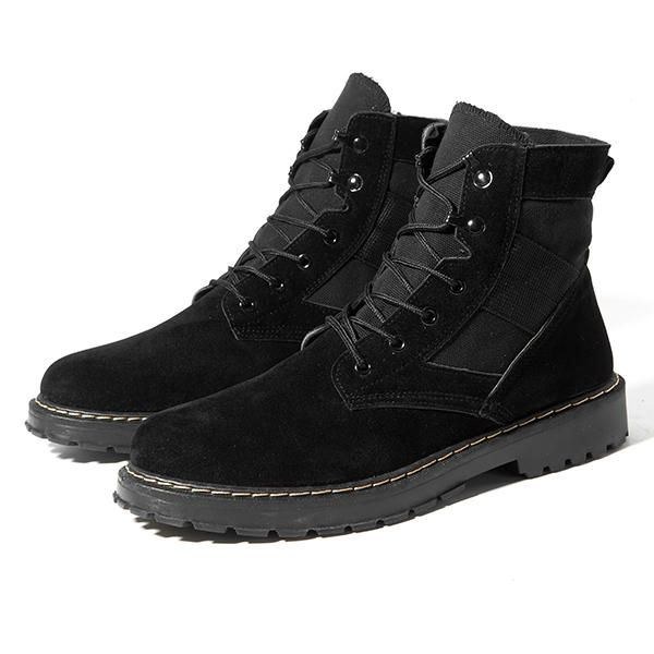 Herre Komfortable Army Style Canvas High Top Støvler