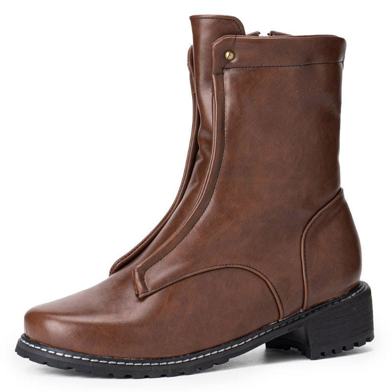 Herre Vintage Comfort Square Toe Mid-calf Western-støvler