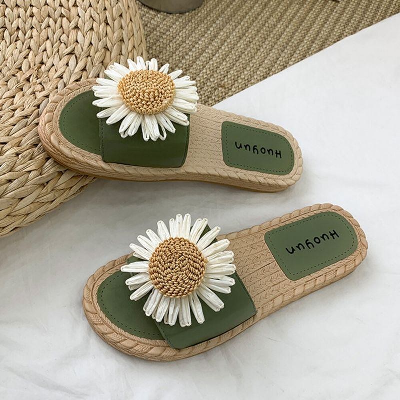 Dame Daisy Decor Bærbare Comfy Beach Slides Hjemmesko