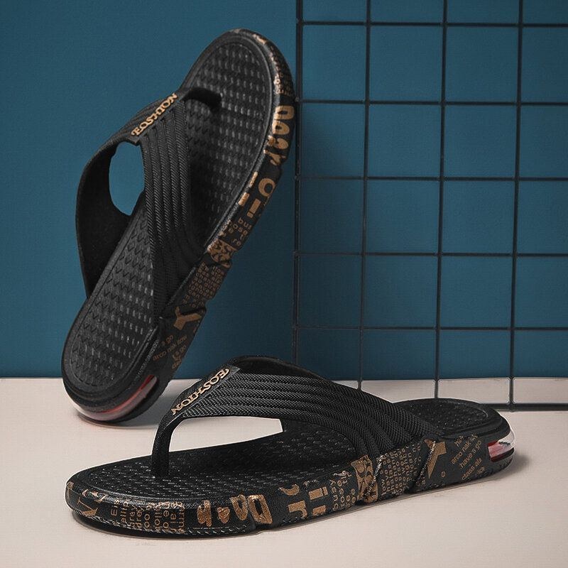 Herre Åndbar Letvægts Blød Sål Flip Flops Casual Hjemmesko