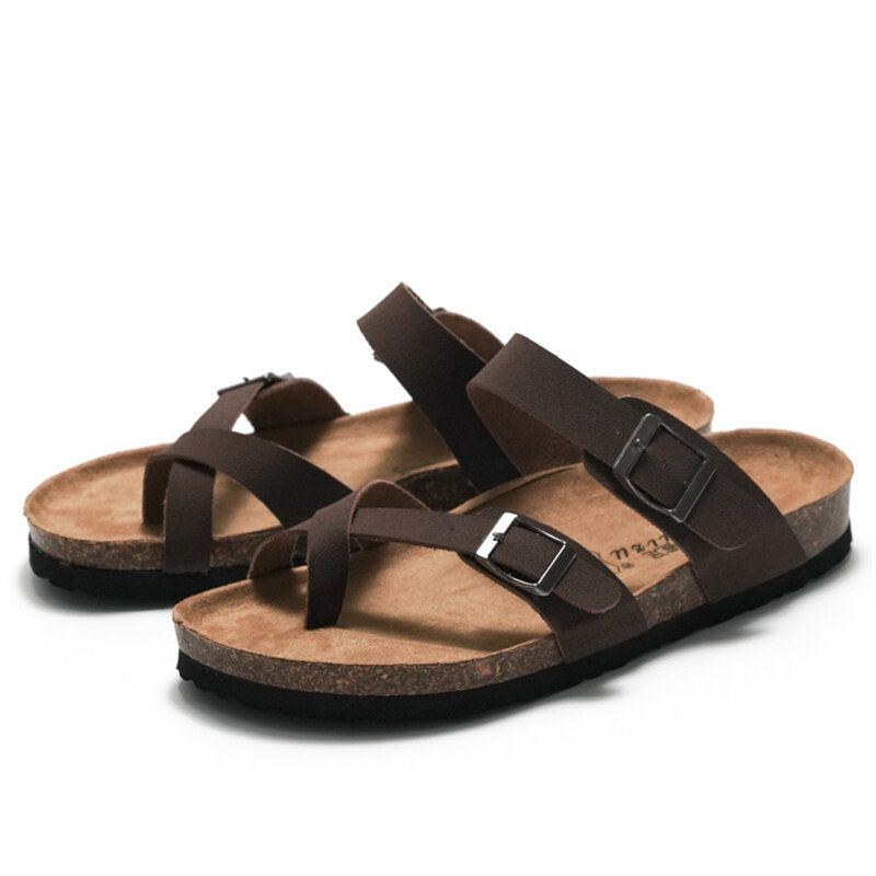 Herre Clip Toe Spænde Slip On Casual Beach Daily Slippers