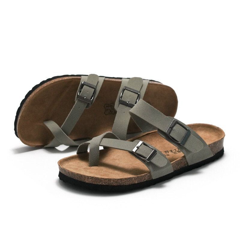 Herre Clip Toe Spænde Slip On Casual Beach Daily Slippers