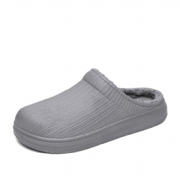 Herre Comfy Wide Fit Riund Toe Rygløs Let-slip-on Hjemmesko